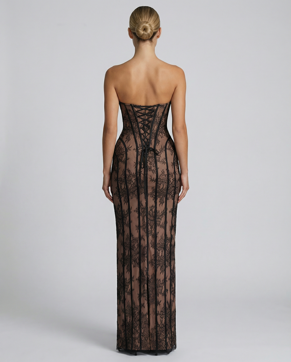 Valentina Rossi | Lace Corset Maxi Dress For Women