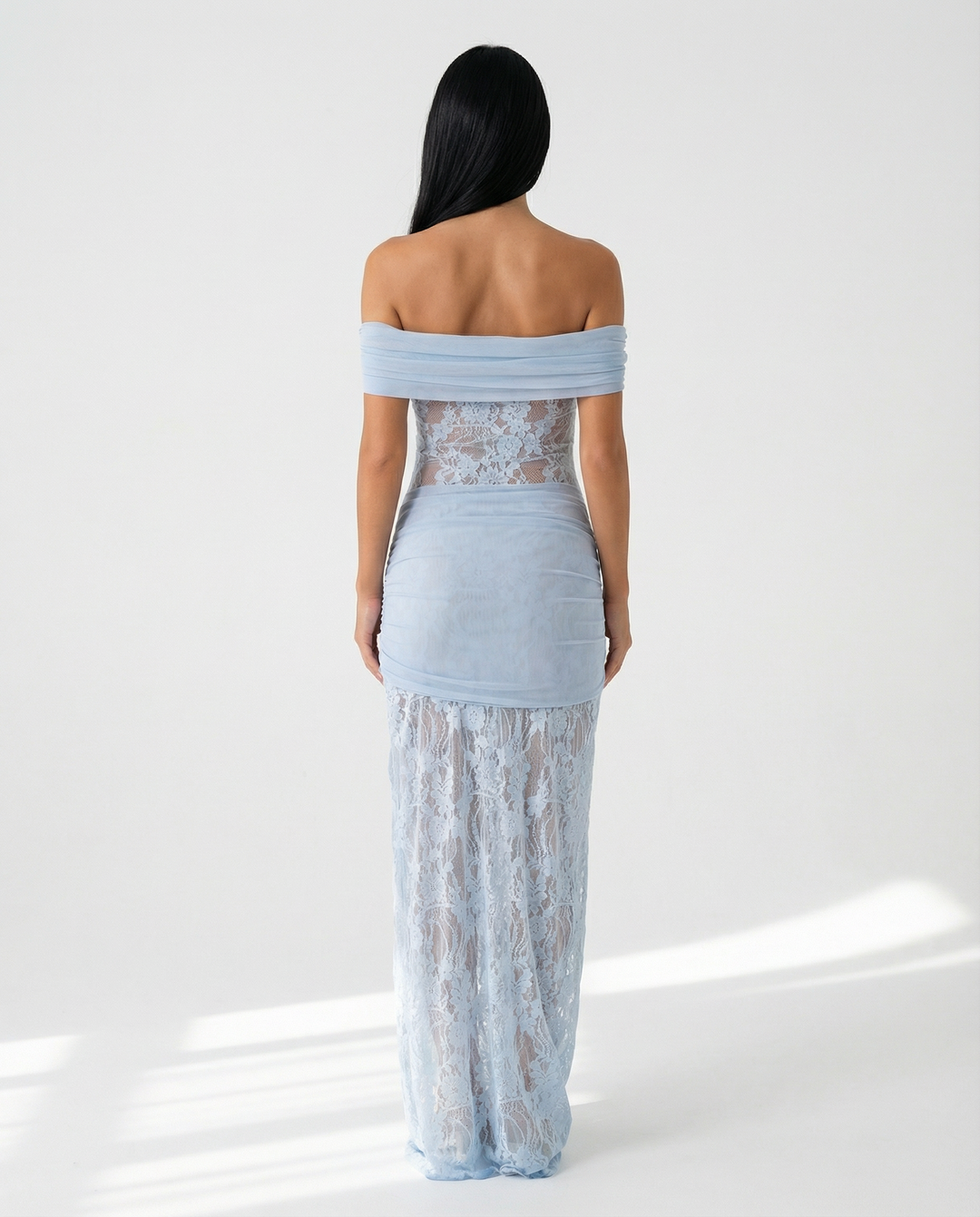 Elena Moretti | Lace Evening Maxi Dress For Women