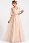 Phoebe Alderton | Glitter Tulle Maxi Evening Dress For Women