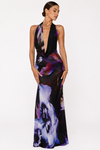 Phoebe Langley | Plunging Halter Maxi Dress For Women