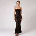 Phoebe Wright | Lace Maxi Races Dress For Women