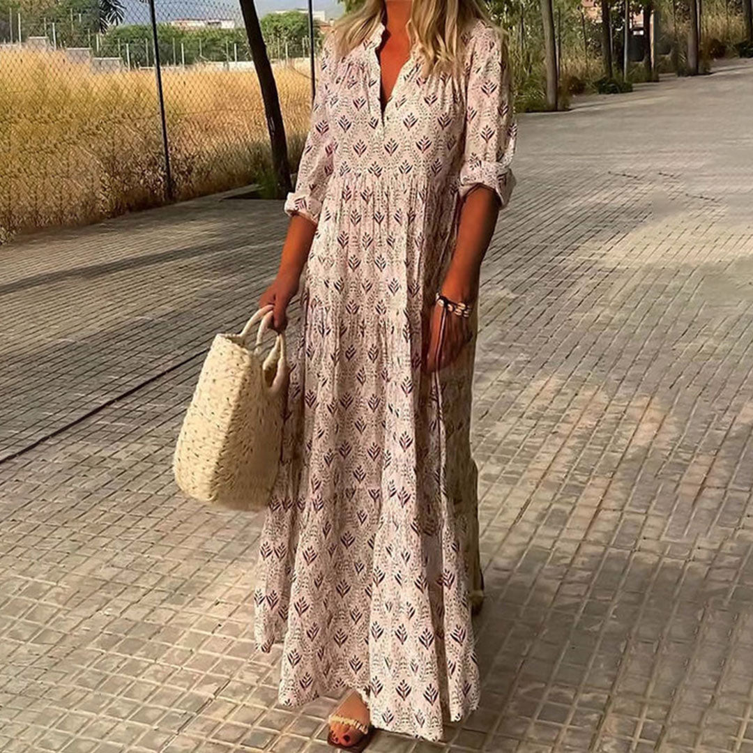 Alexa | Women’s Boho Maxi Dress with Empire Waist