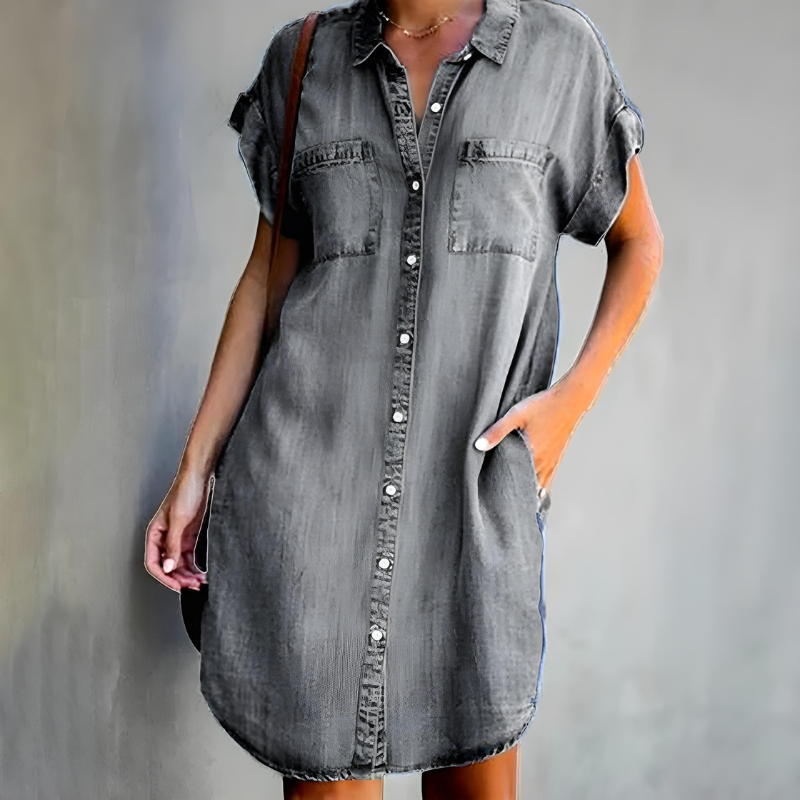 SIerra | Women’s Tummy-Smoothing Dress with Draped Layers