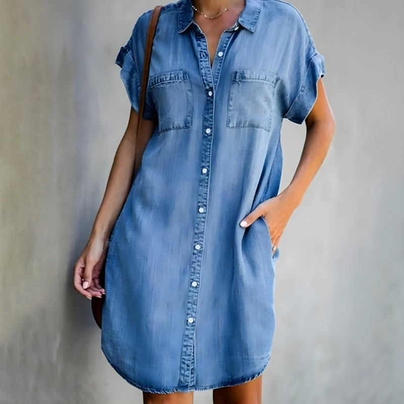 SIerra | Women’s Tummy-Smoothing Dress with Draped Layers