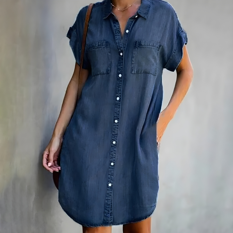 SIerra | Women’s Tummy-Smoothing Dress with Draped Layers