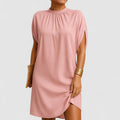 Iris | Women’s Mock Neck Dress with Shoulder Cutouts