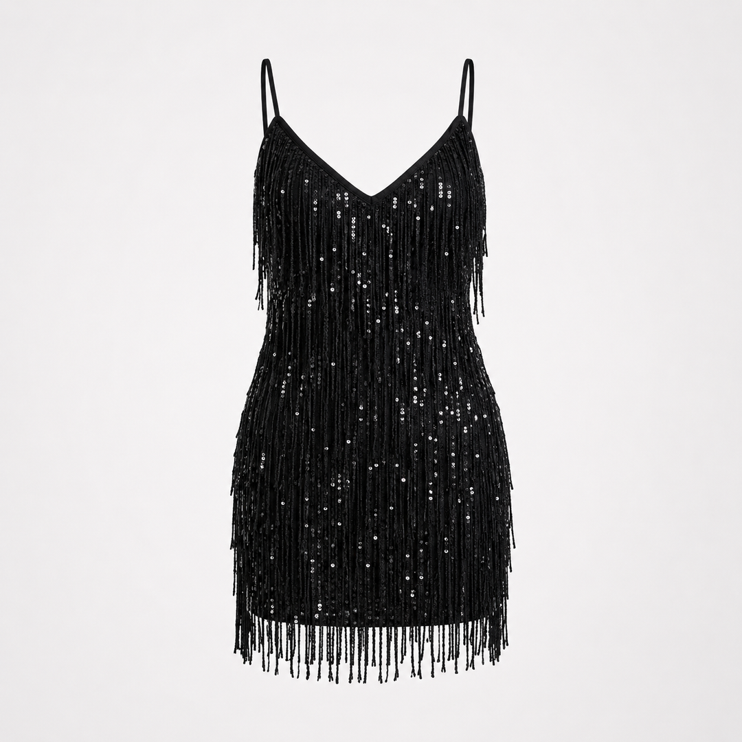 Ruby Tindall | Sequin Fringe Mini Dress For Women