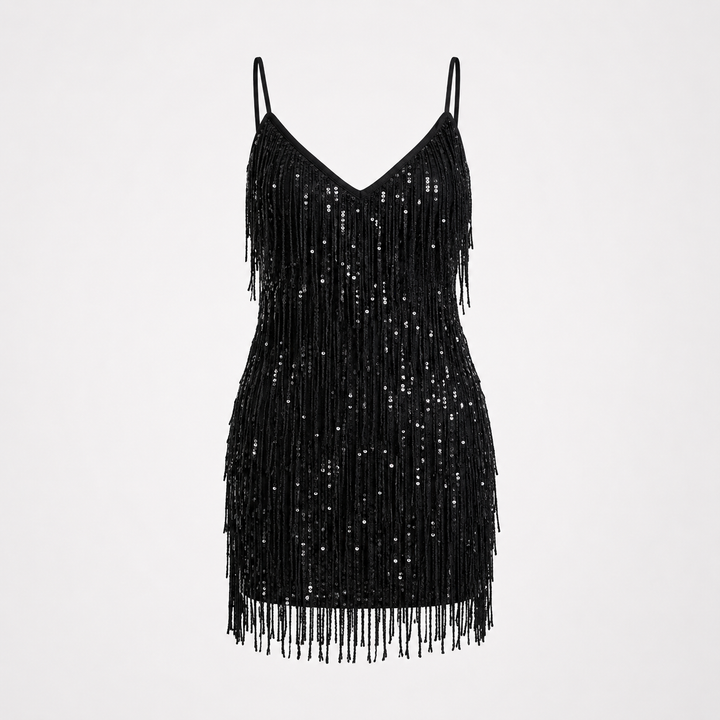 Ruby Tindall | Sequin Fringe Mini Dress For Women
