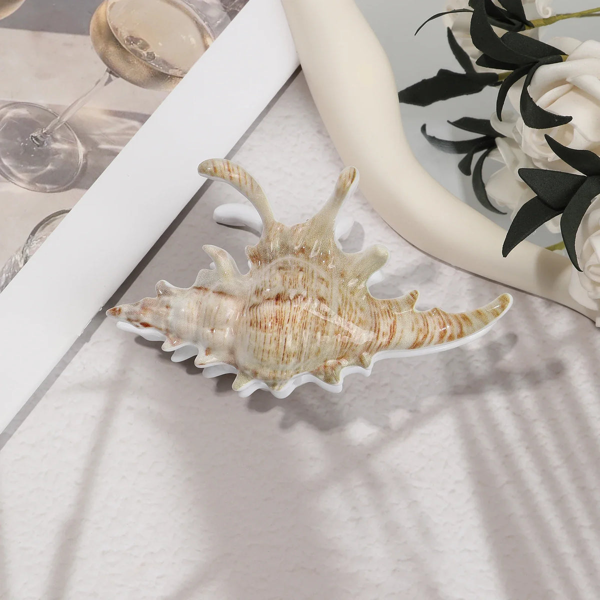 AWAYTR | Women’s Ocean Conch Hair Claw with Grip