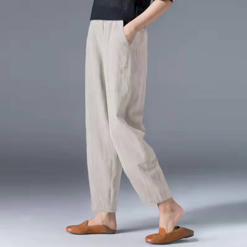 Desiree | Women’s Lightweight Trousers with Draped Silhouette