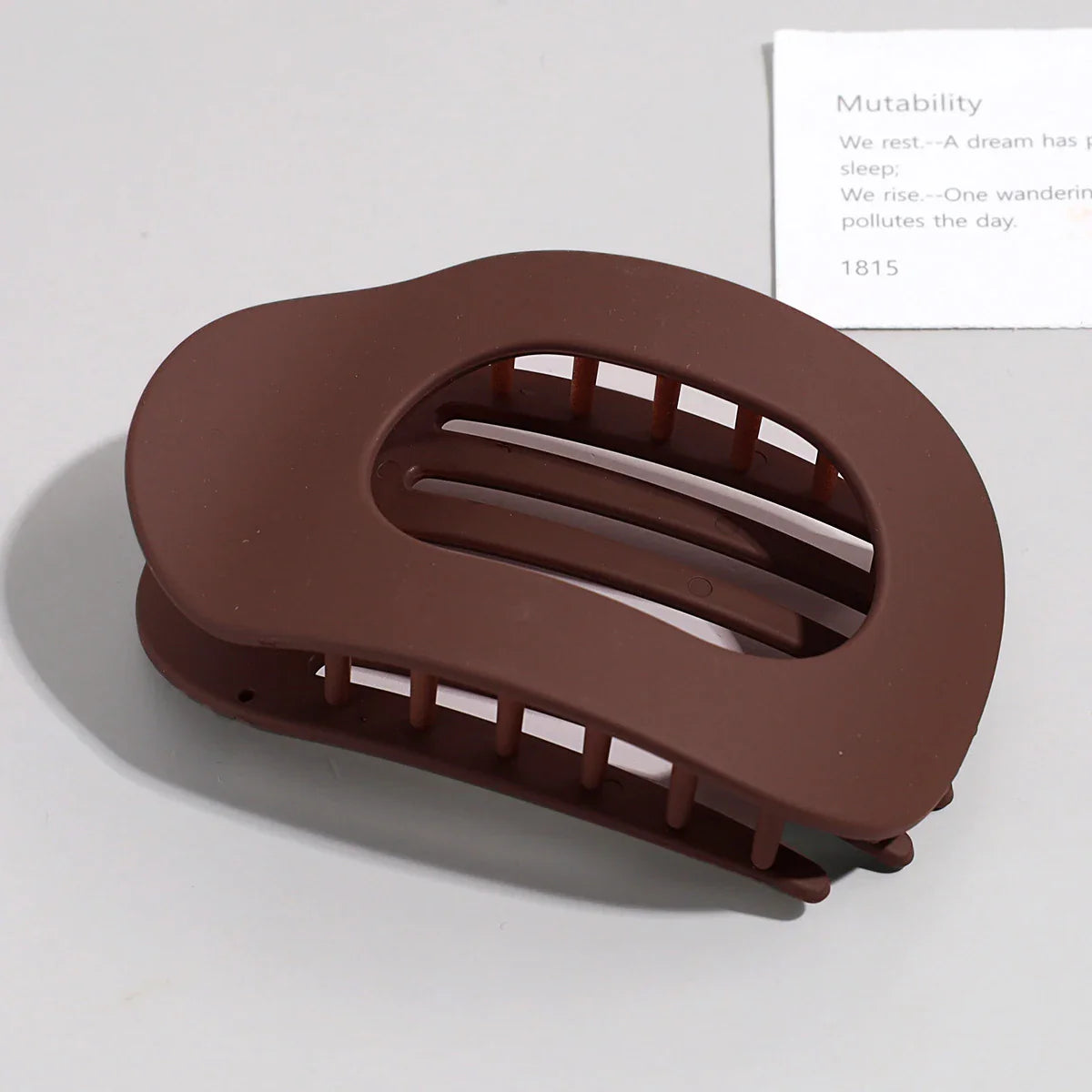 Brenda | Women’s Oval Hair Clip with Matte Finish