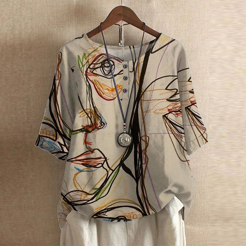 Anya | Women’s Retro-Inspired Blouse with Elegant Detailing
