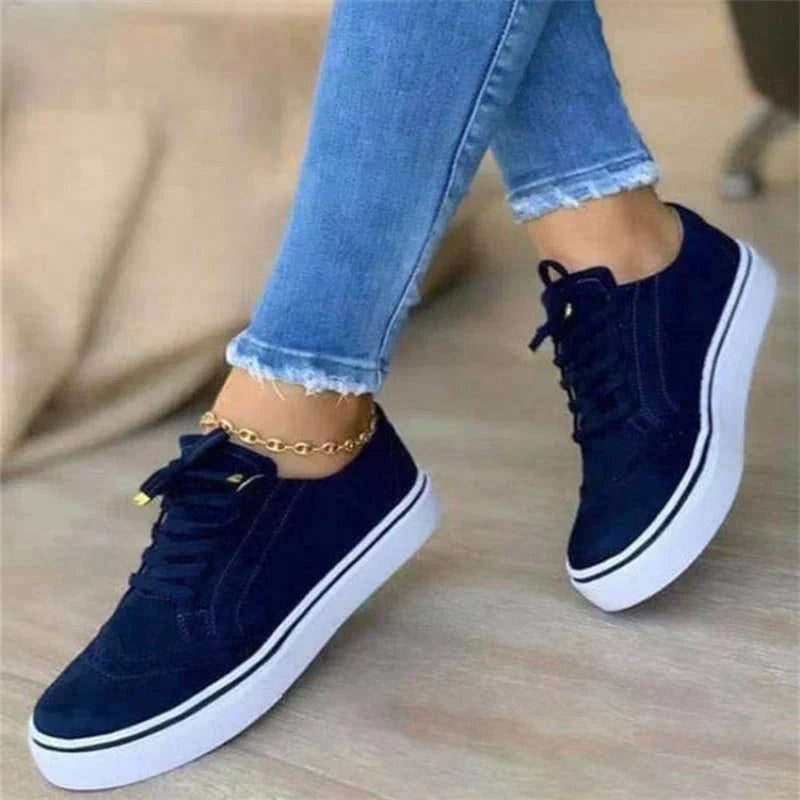 Billie | Women’s Billie Flatform Sneakers with Brogue Detail
