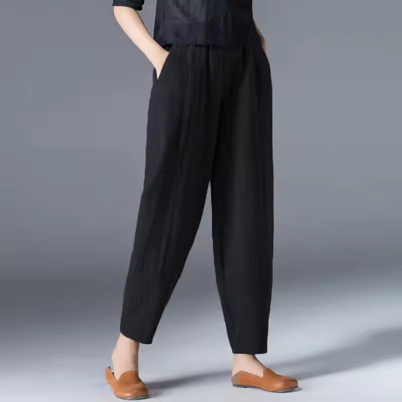 Desiree | Women’s Lightweight Trousers with Draped Silhouette