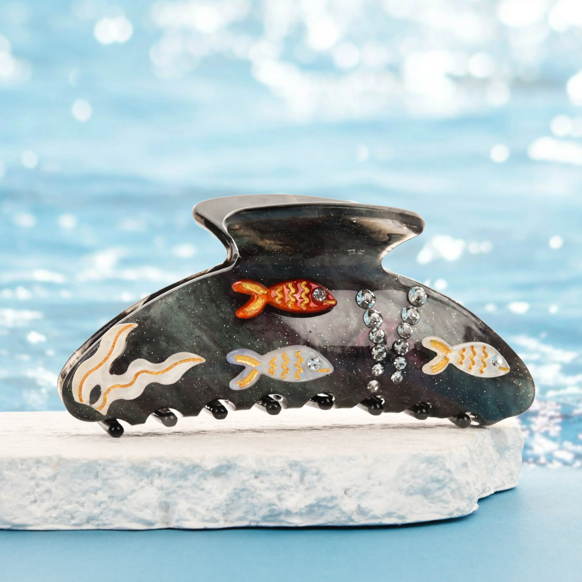 Marlee | Women’s Beach Starfish Hair Claw with Accents