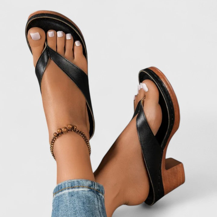 Savannah | Women’s Block Heel Sandals with Ankle Strap