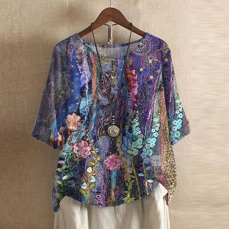 Anya | Women’s Retro-Inspired Blouse with Elegant Detailing