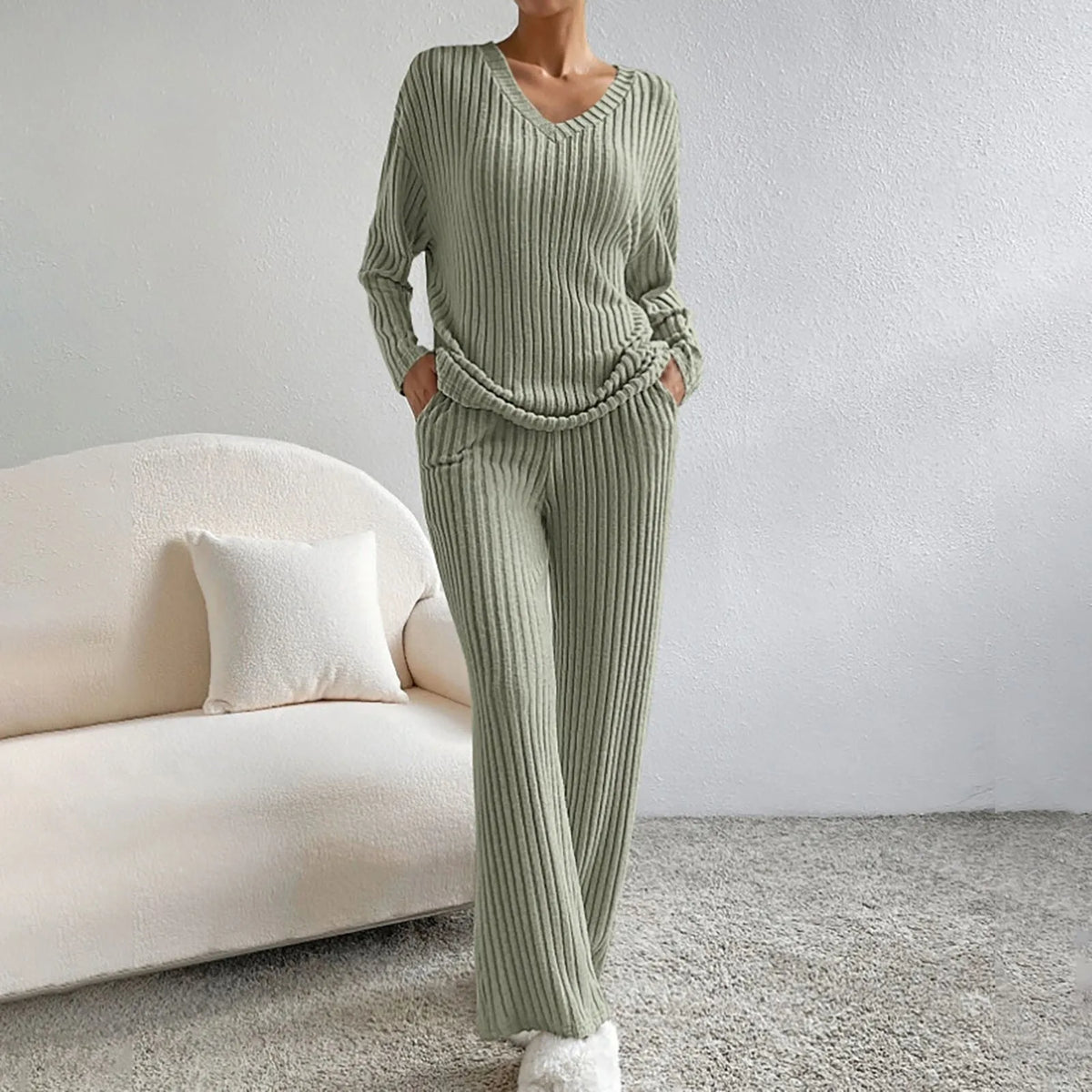 CozySet | Women’s Knitted 2-Piece Set with Soft Warmth