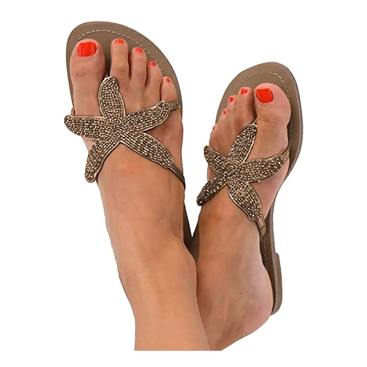 Sunny | Women’s Sea Star Slides with Beaded Straps