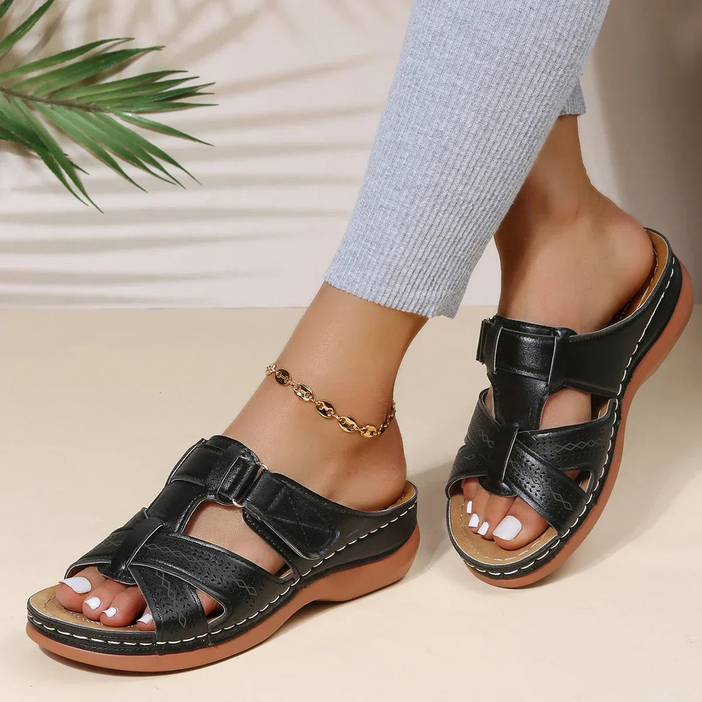 Aria | Women’s Orthopaedic Wedge Sandals with Contoured Footbed