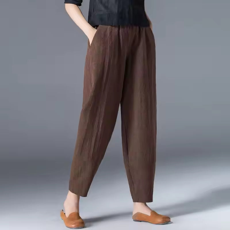 Desiree | Women’s Lightweight Trousers with Draped Silhouette