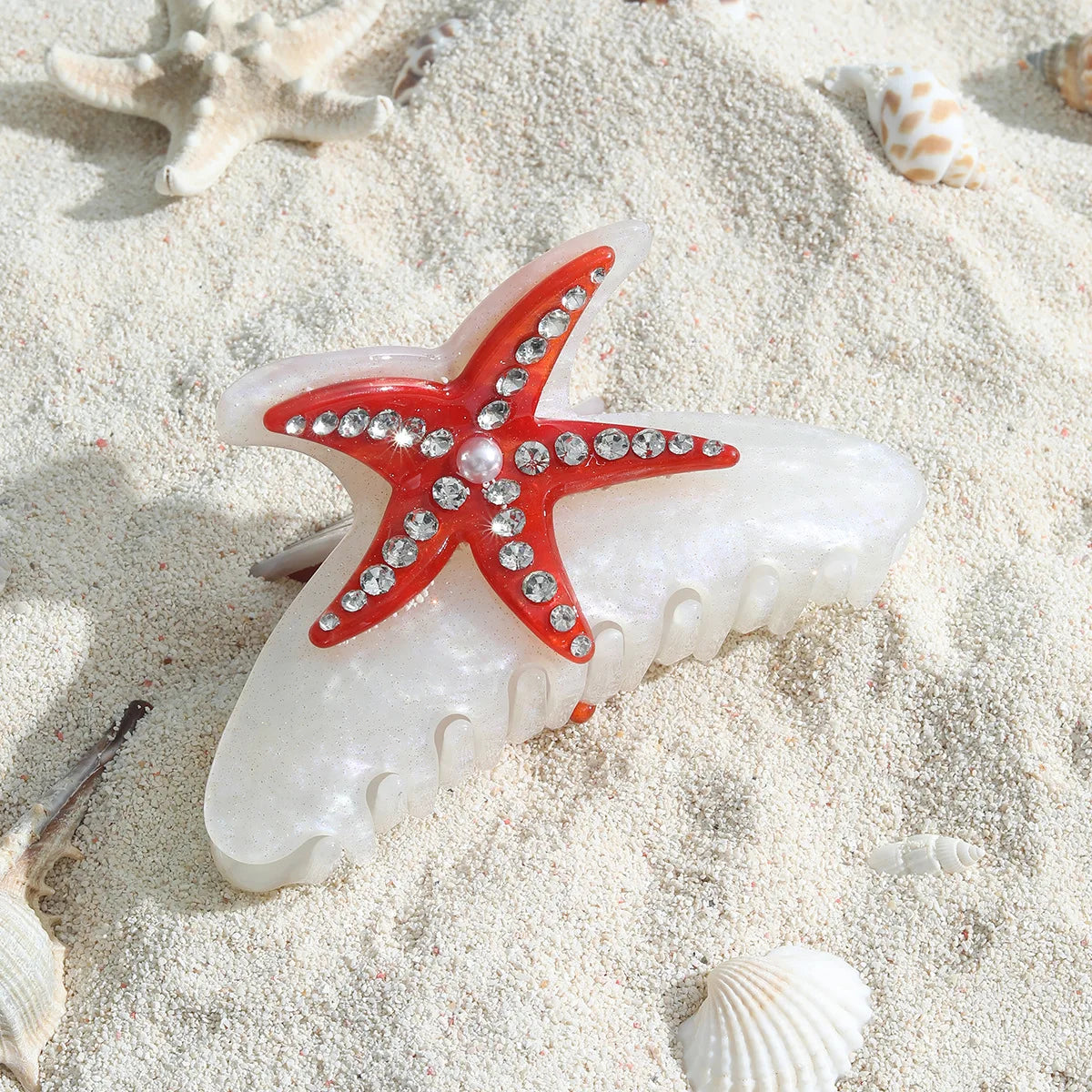 Marlee | Women’s Beach Starfish Hair Claw with Accents