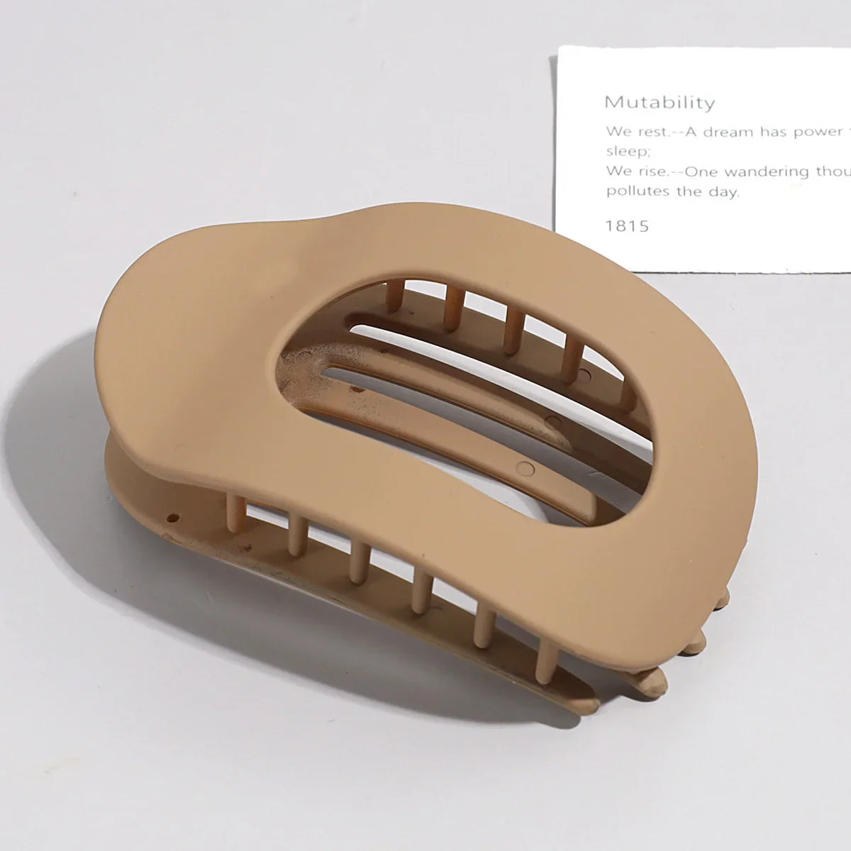 Brenda | Women’s Oval Hair Clip with Matte Finish