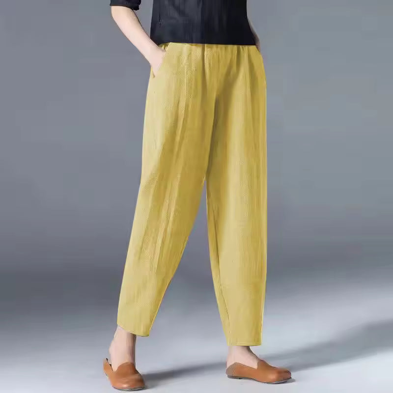 Desiree | Women’s Lightweight Trousers with Draped Silhouette