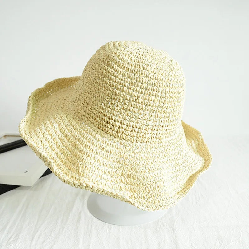Sofia |  Women’s Straw Beach Hat with Wide Brim