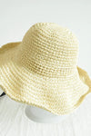 Meadow™ | Beach Hat Women's Sunscreen Cap Simple Women's Panama Straw Hat Summer Sun Hat for Women Lady Foldable Travel Caps 10cm Brim Floppy