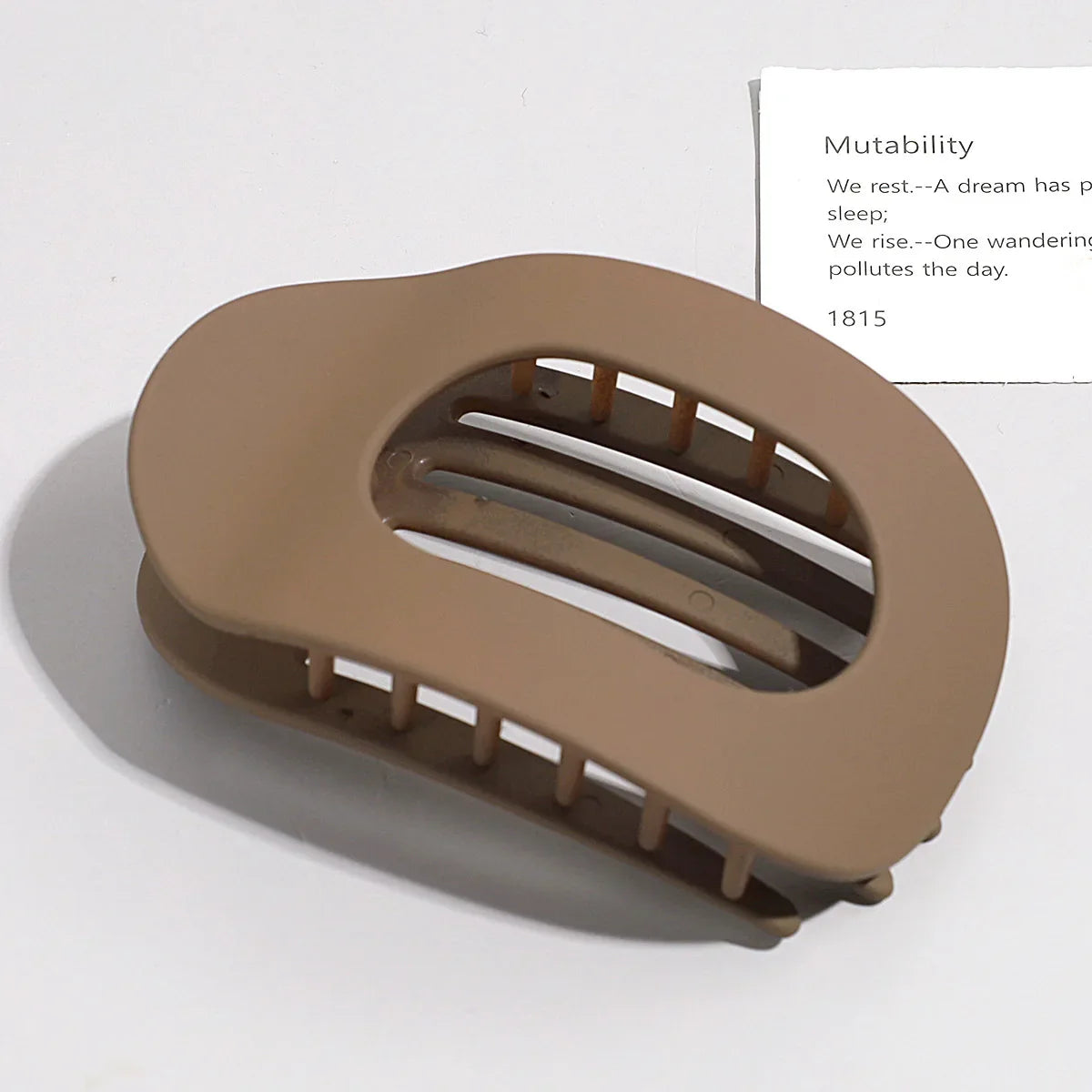 Brenda | Women’s Oval Hair Clip with Matte Finish