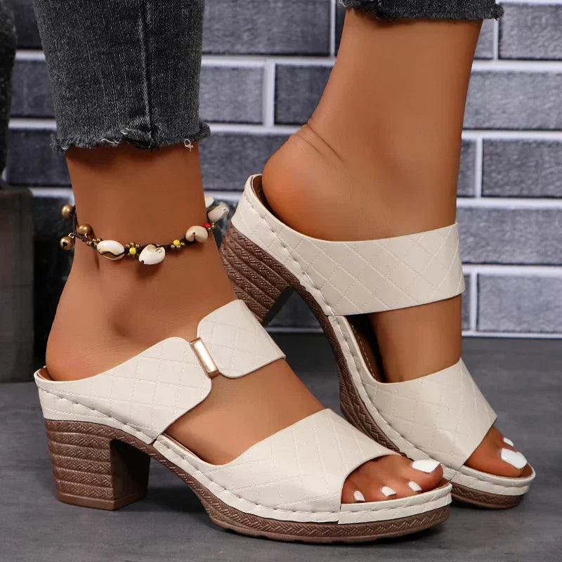 Shara | Women’s Versatile Block Heel Sandals with Straps