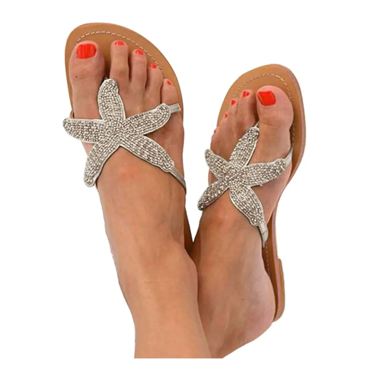 Sunny | Women’s Sea Star Slides with Beaded Straps