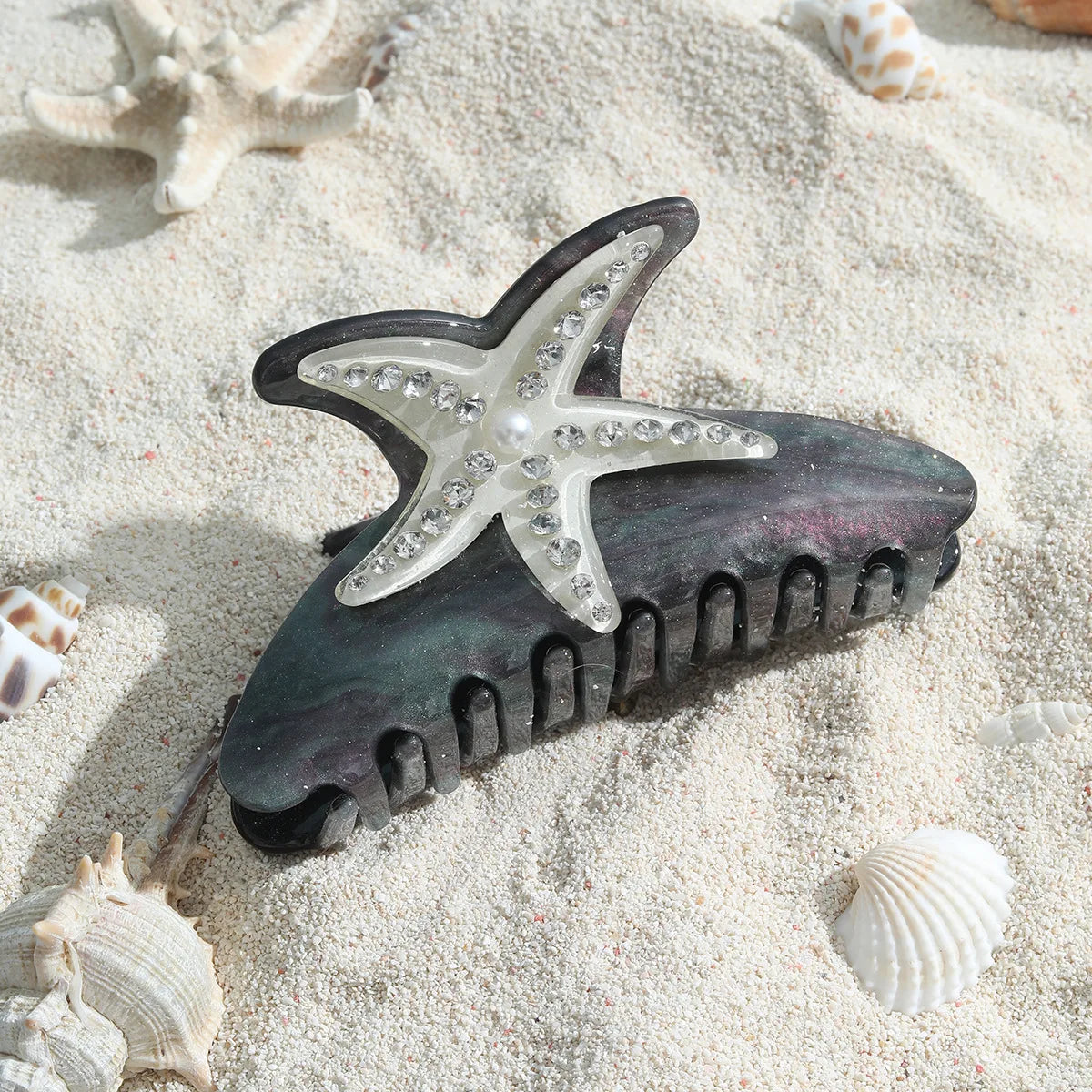 Marlee | Women’s Beach Starfish Hair Claw with Accents