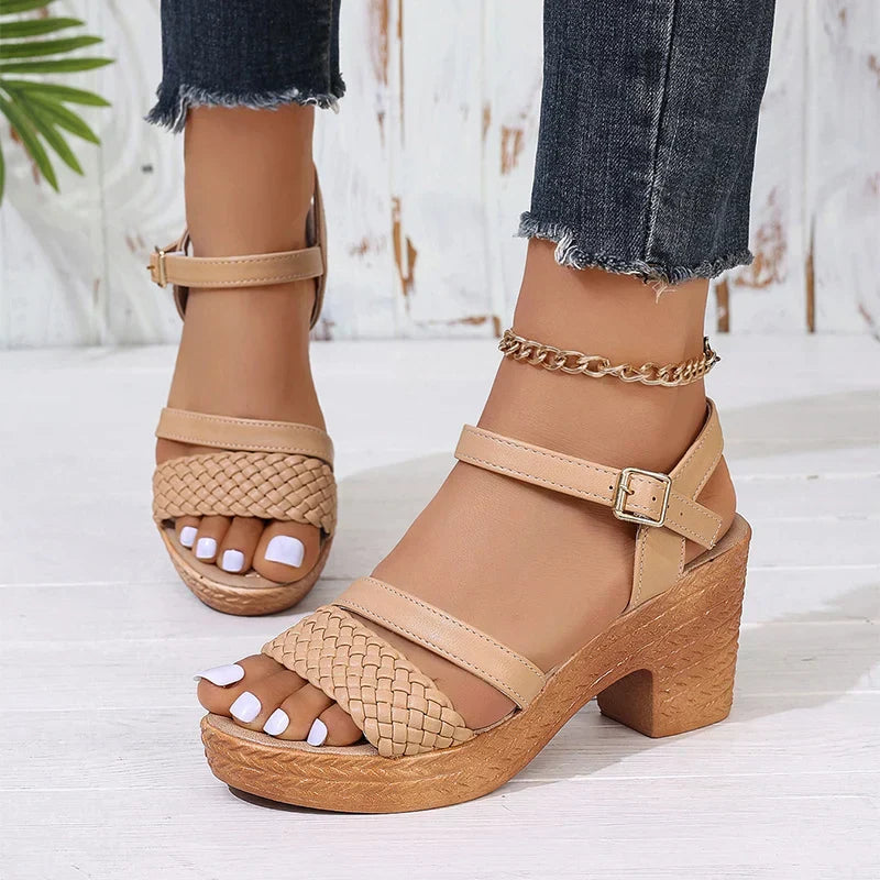 Shira | Women’s Woven Platform Sandals with Comfort
