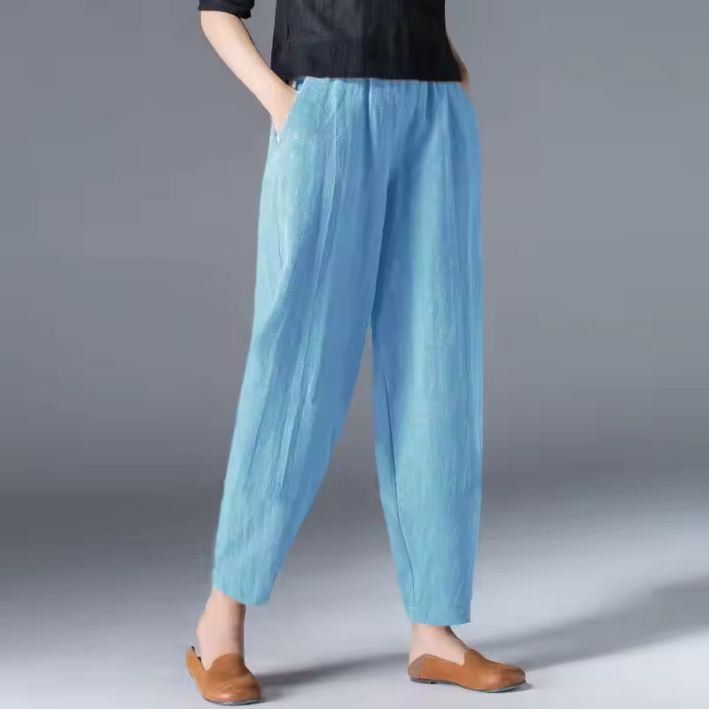 Desiree | Women’s Lightweight Trousers with Draped Silhouette