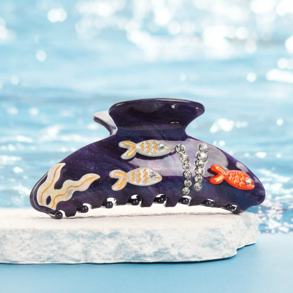 Marlee | Women’s Beach Starfish Hair Claw with Accents