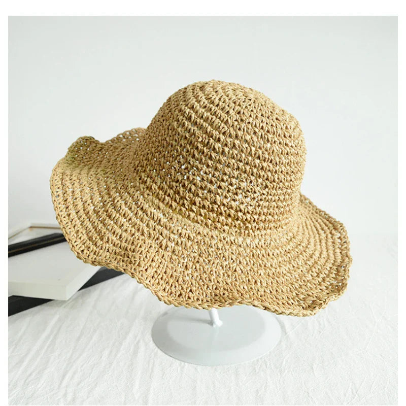 Sofia |  Women’s Straw Beach Hat with Wide Brim