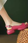 Ava Platform Sandals – Women’s Low Heel Open-Toe Slip-Ons