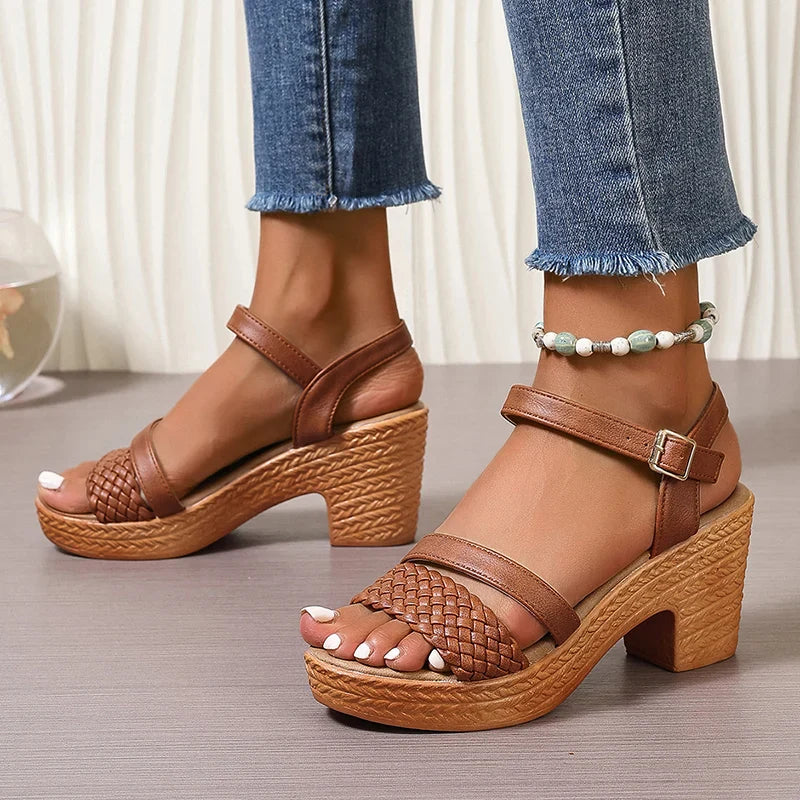 Shira | Women’s Woven Platform Sandals with Comfort