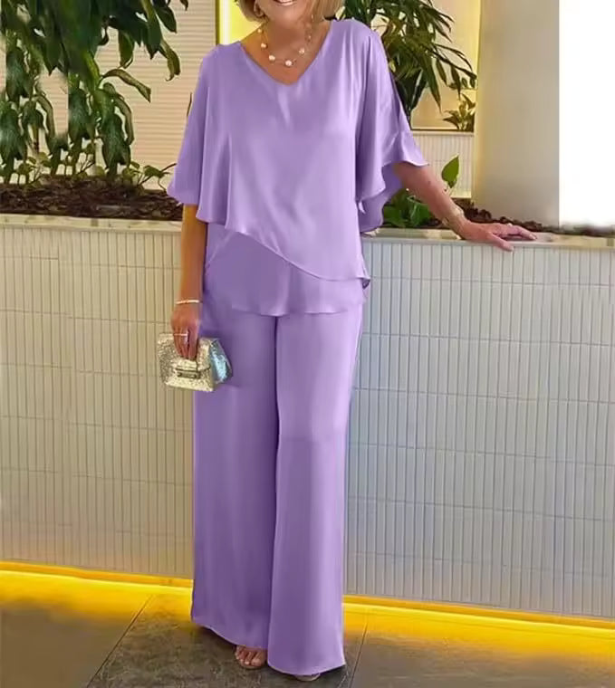 Clarissa | Women’s Elegant Two-Piece Set with Flair