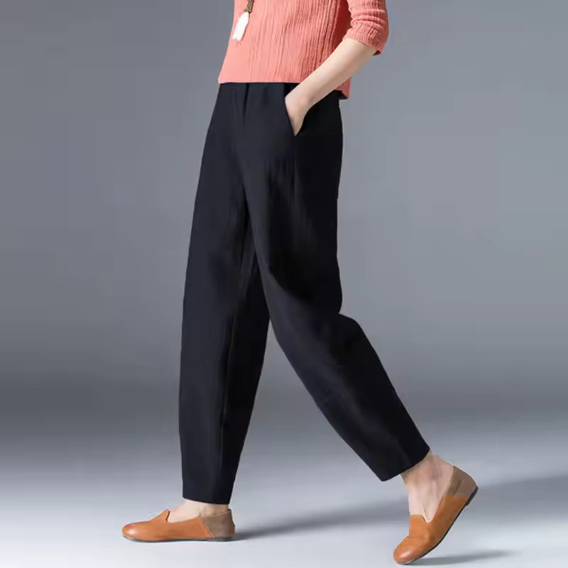Desiree | Women’s Lightweight Trousers with Draped Silhouette