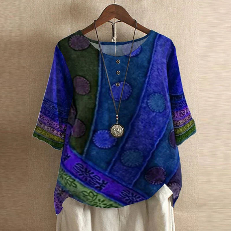 Anya | Women’s Retro-Inspired Blouse with Elegant Detailing