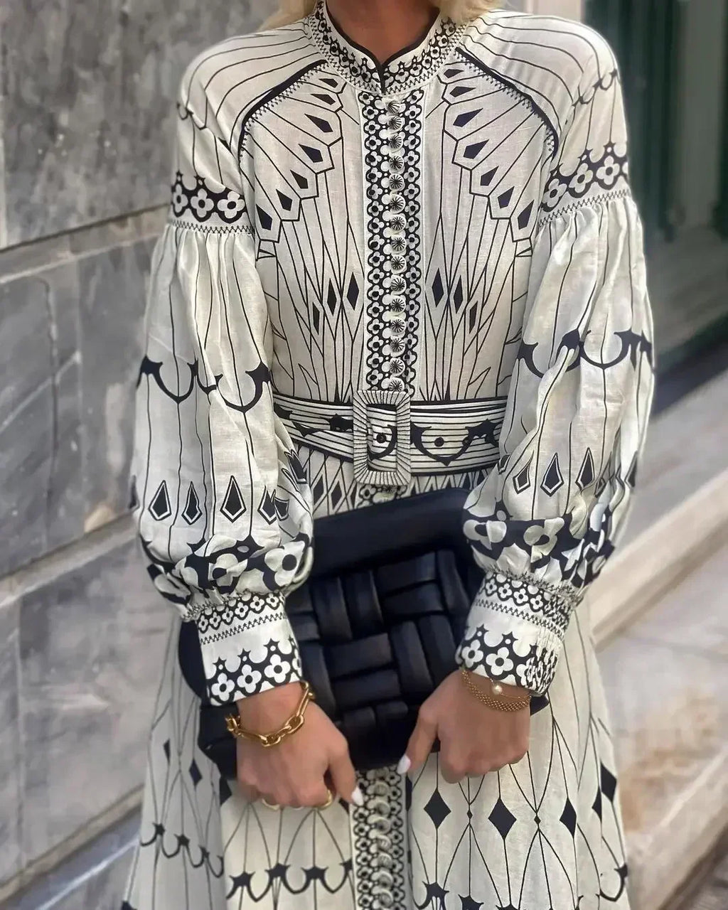 Mirabel | Women’s Elegant Retro A-Line Dress with Print