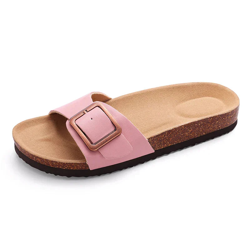 Pleuni | Women’s Terra Buckle Sandals with Cushioned Insole