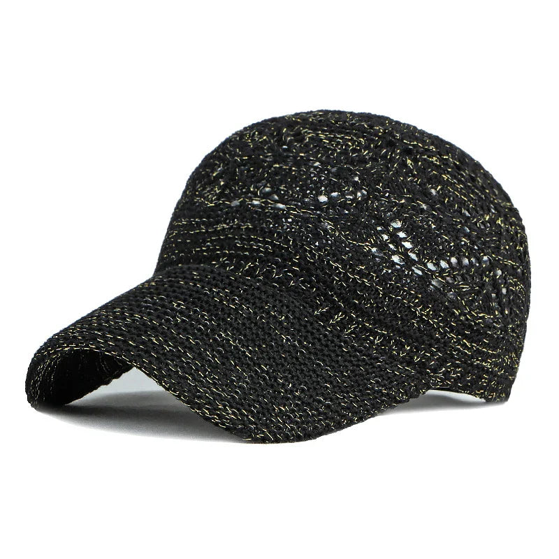 Eleanor | Women’s Hollow Knit Cap with Breathable Mesh