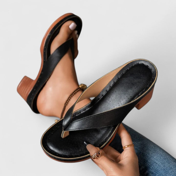 Savannah | Women’s Block Heel Sandals with Ankle Strap