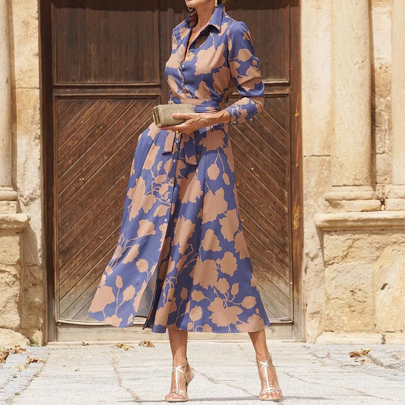 Élise | Women’s Élise Midi Dress with Cinched Waist