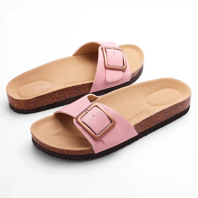 Pleuni | Women’s Terra Buckle Sandals with Cushioned Insole
