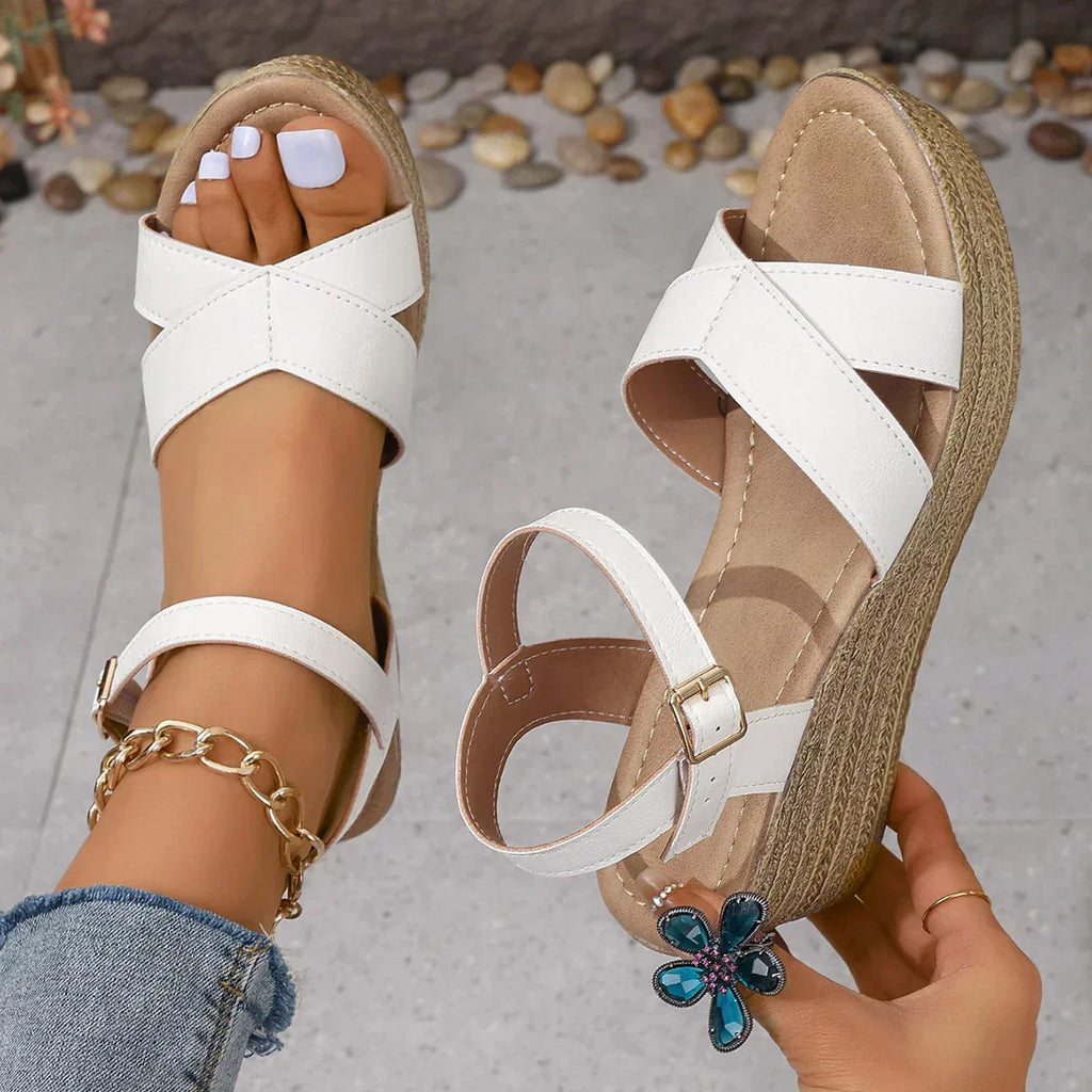 Daphnie | Women’s Elegant Wedge Sandals with Cushioned Insole